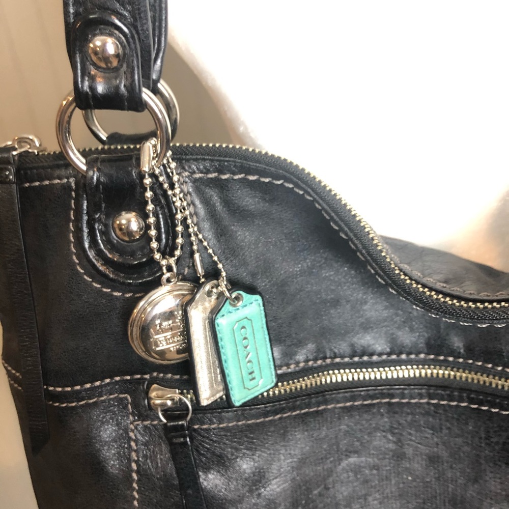 Coach Black Leather Bag - Picture 5 of 10